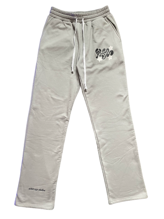 estero ' xyz ' grey pants * pants only *