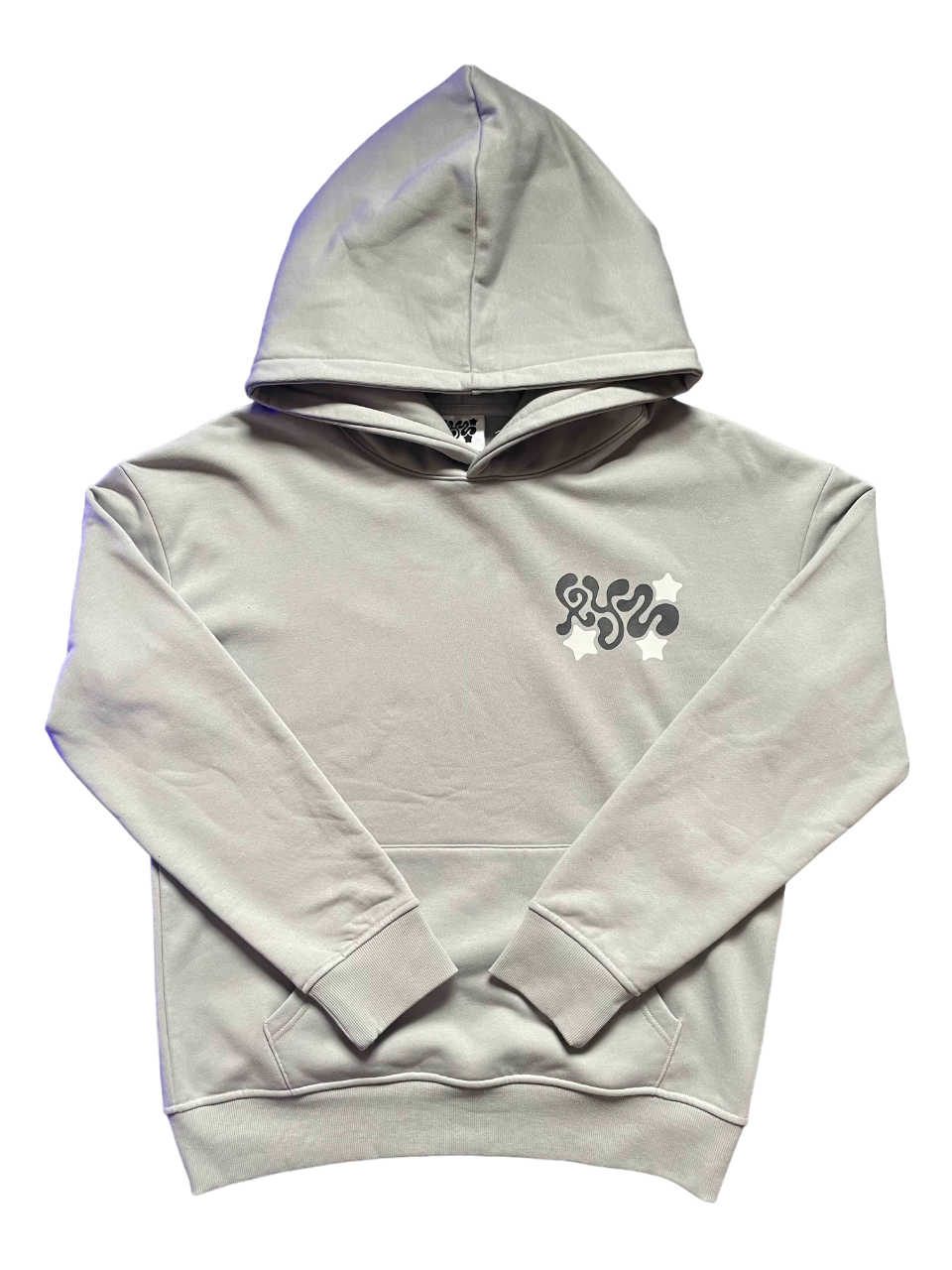 estero ' xyz ' grey hoodie * hoodie only *