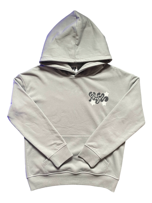 estero ' xyz ' grey hoodie * hoodie only *